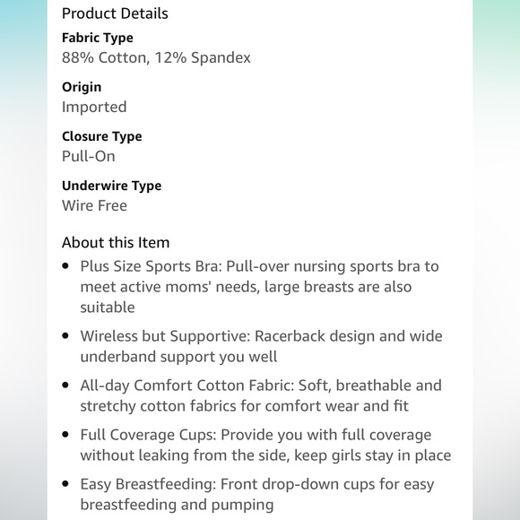 Racerback nursing bra - Picture 9 of 9